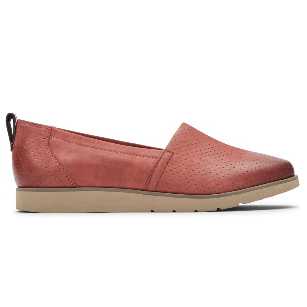 Rockport Singapore Womens Slip-On - Cobb Hill Laci Red - OJ0716238